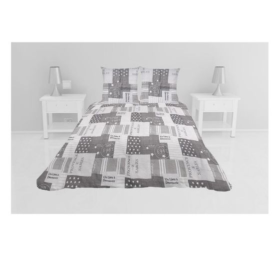 Couvre lit microfibre + taies provence