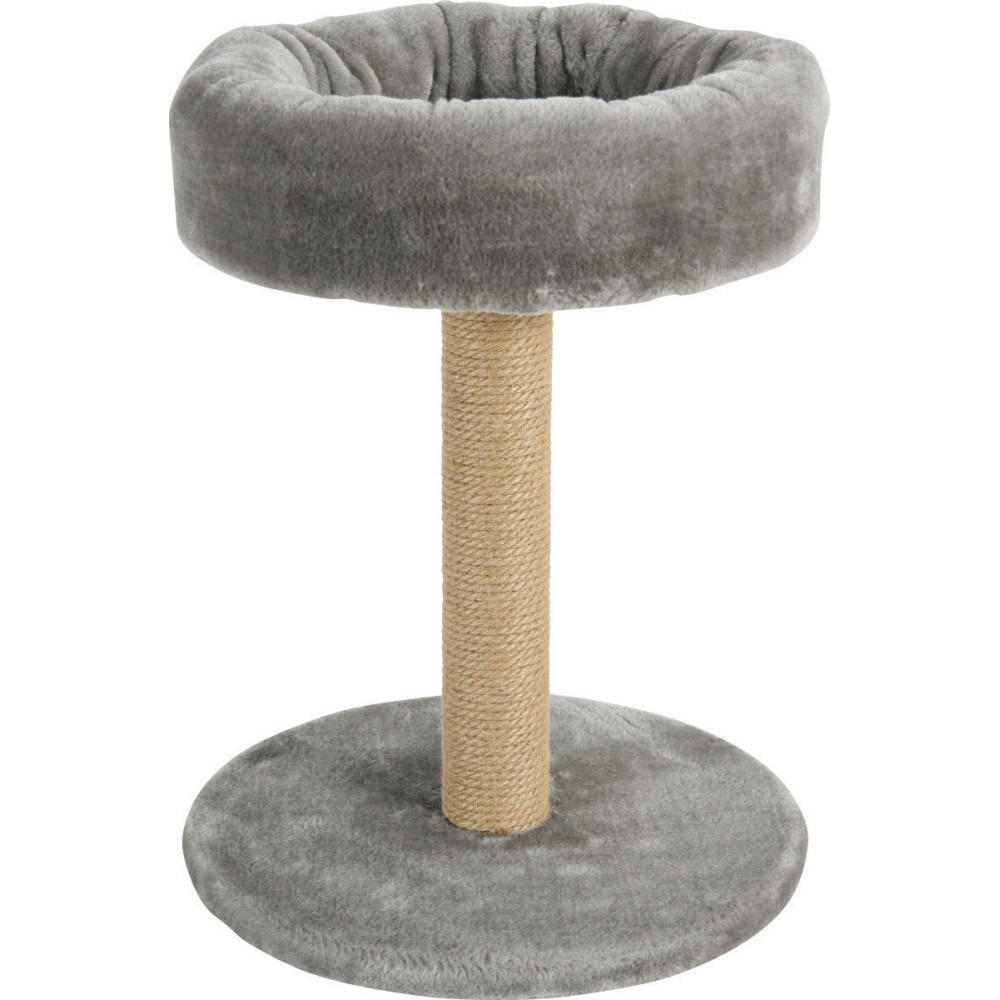 Arbre à chat 2 en 1, ø 35 cm x hauteur 45 cm, couleur gris, pour chats et c