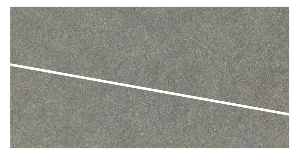 Carrelage effet pierre quartzite gris fumé cut dalle b 120x60x2 cm venturo - sol extérieur (vendu par carton de 0,72 m²) - ro'ma car