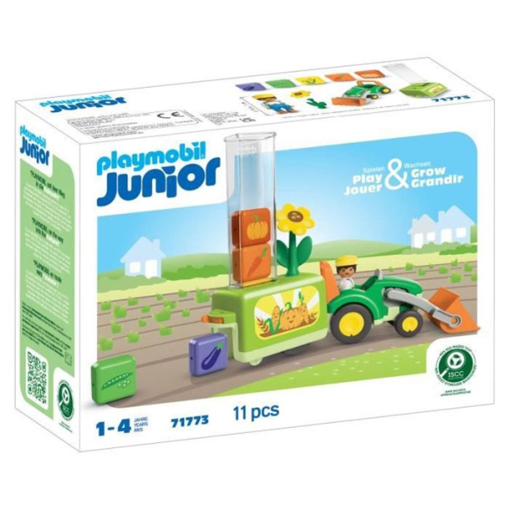 71773 tracteur avec planteuse, junior, 11 pieces, des 12 mois