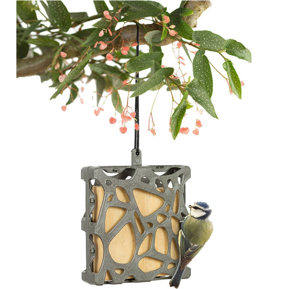 Mangeoire anna recyclé 13 x 15 cm, support à bloc de graisse pour oiseaux
