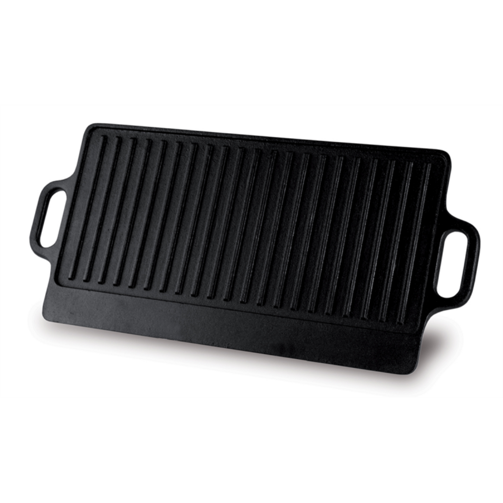 Plancha fonte 42x23 lisse rainuree