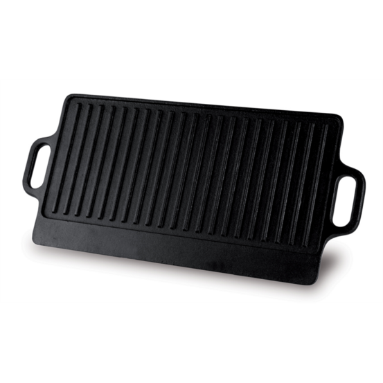 Plancha fonte 42x23 lisse rainuree