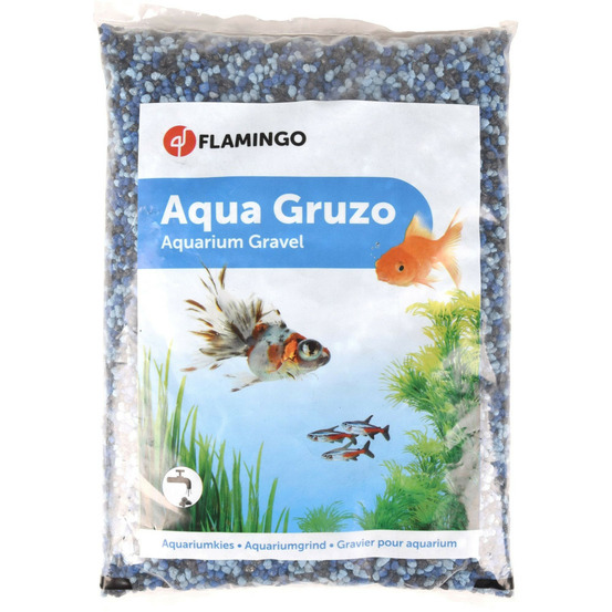 Gravier gruzo fin bleu noir bleu foncé 1 kg pour aquarium