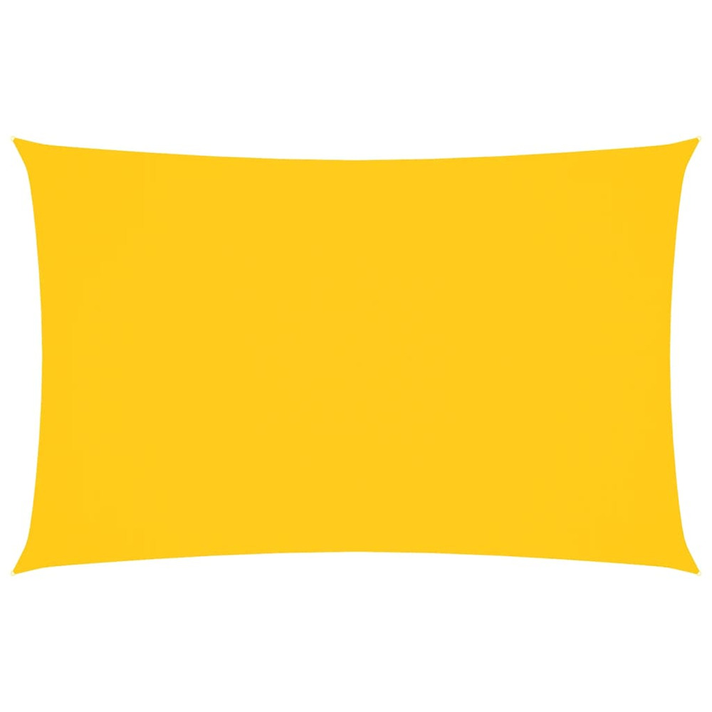 Voile de parasol tissu oxford rectangulaire 4x7 m jaune