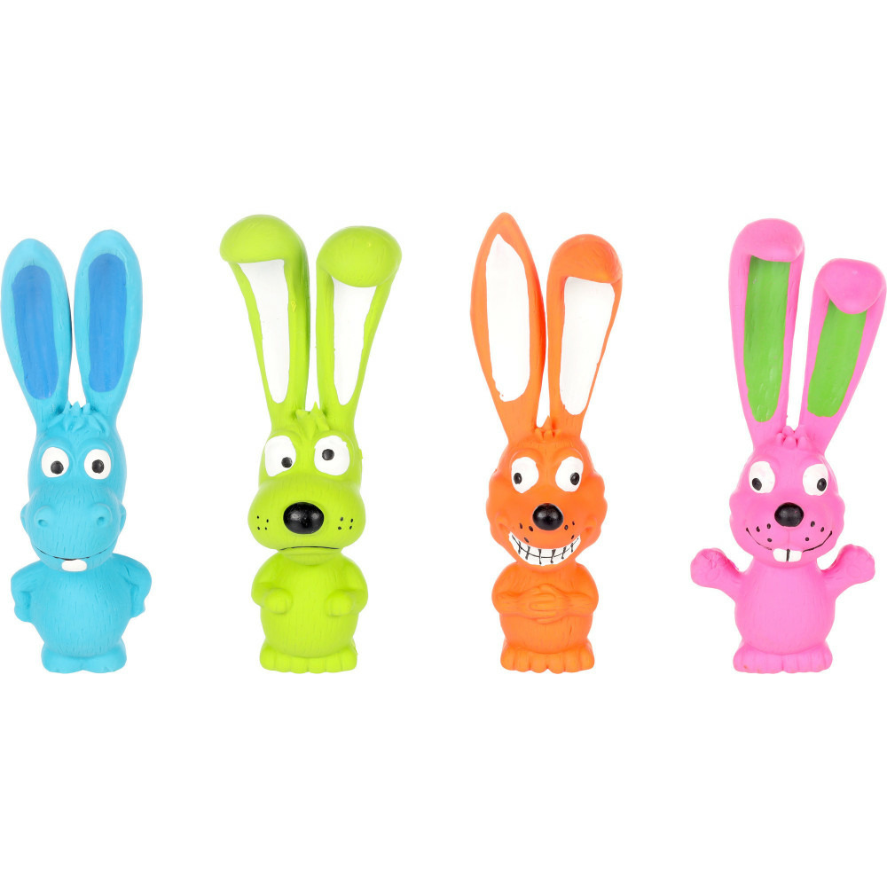Jouet chien teeta âne, chien, renard, lapin 17 cm h vendu a l'unité.
