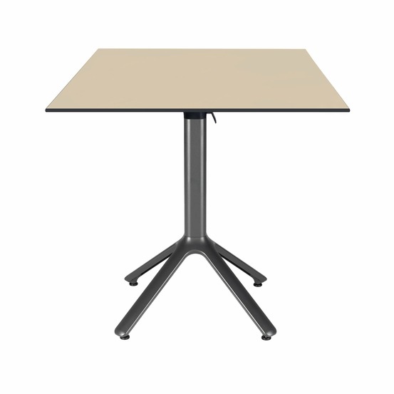Restootab - table pliable nemo pour intérieur/extérieur beige 70x70