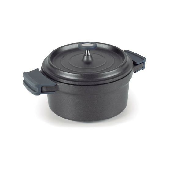 Cocotte ronde en fonte émaillée 28cm noir - 25929