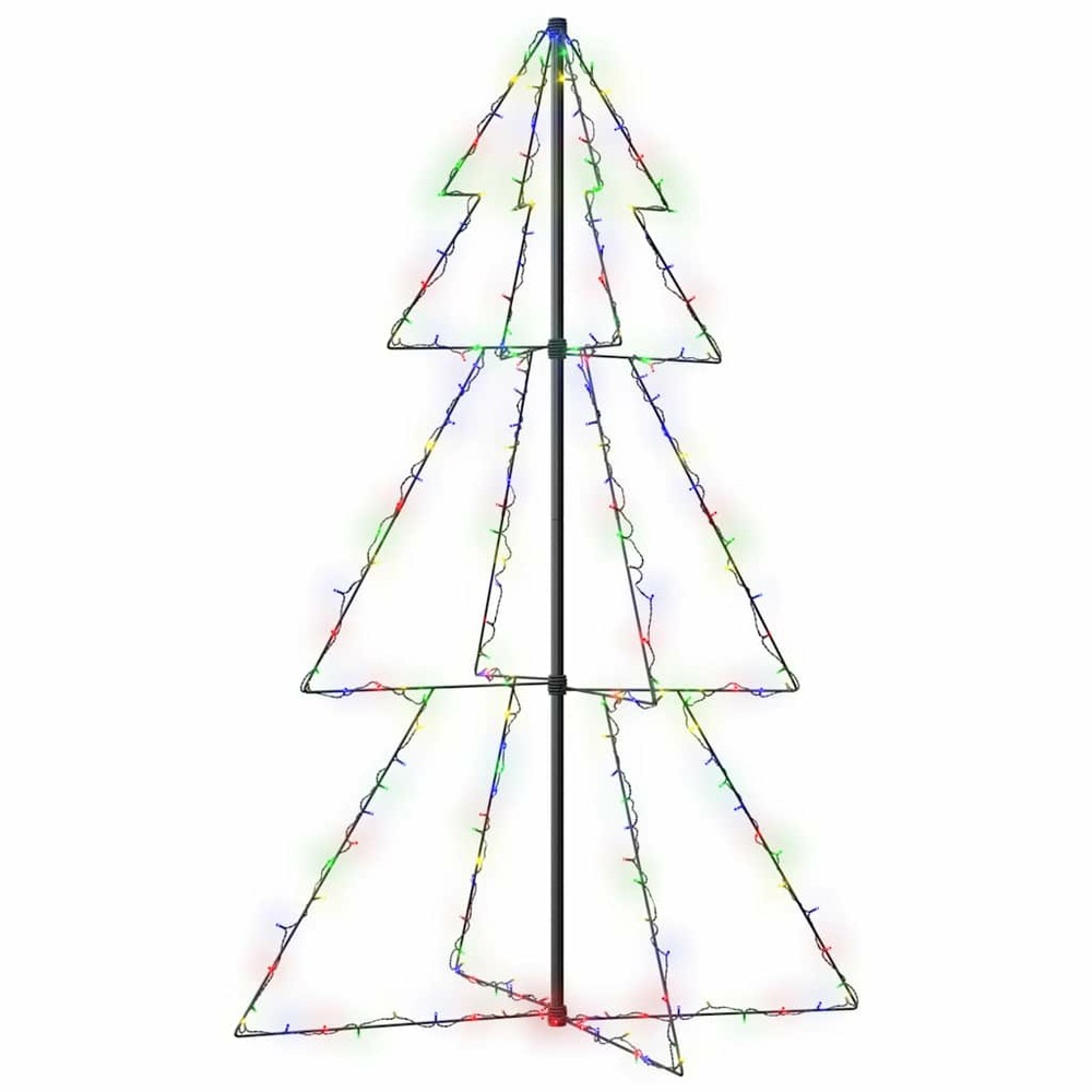 Arbre de noël cône 200 led d'intérieur/d'extérieur 98x150 cm