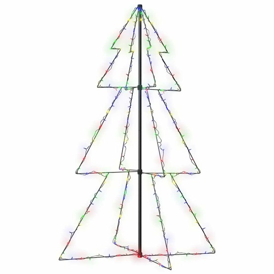 Arbre de noël cône 200 led d'intérieur/d'extérieur 98x150 cm