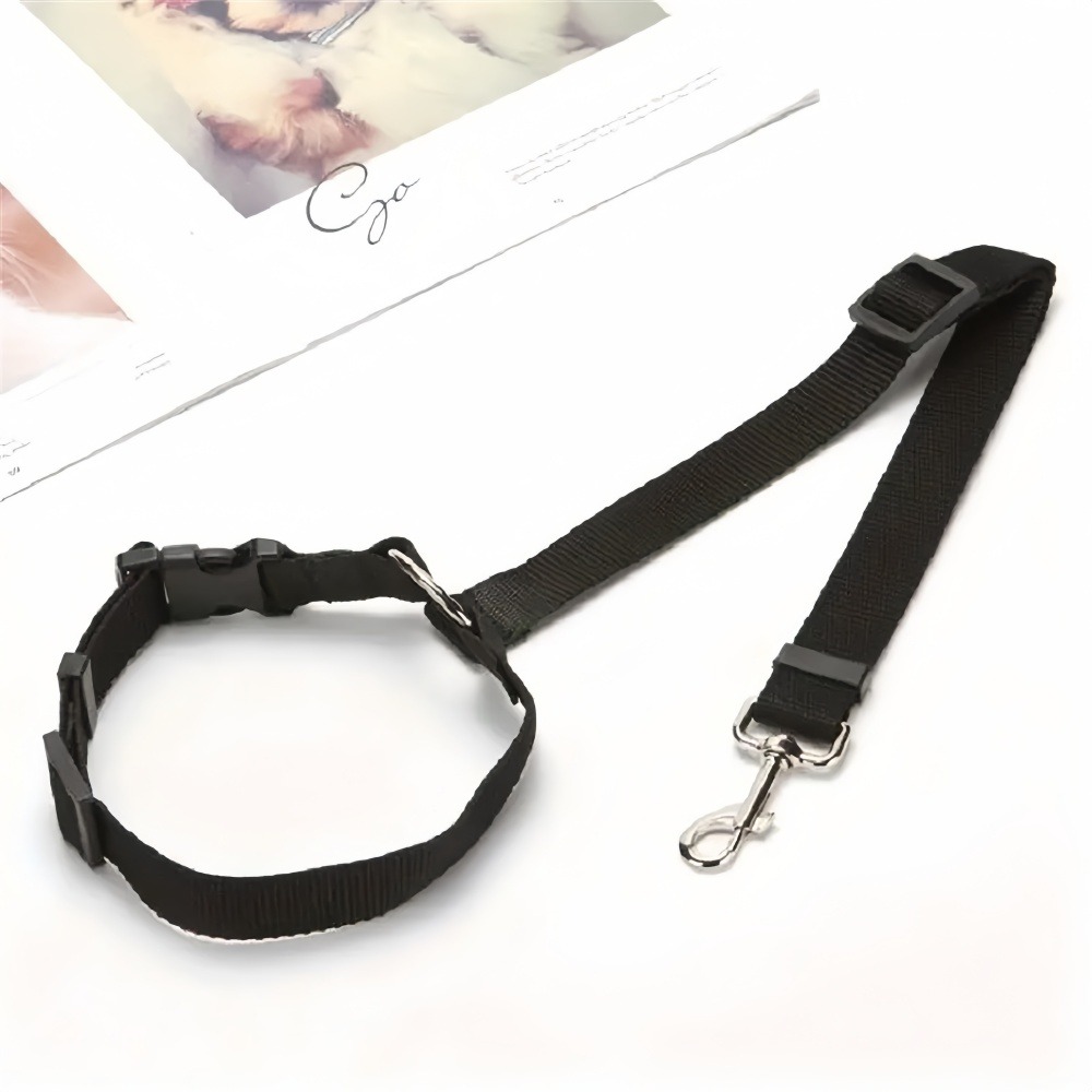 Ceinture de sécurité de voiture de luxe pour chien - longueur ajustable