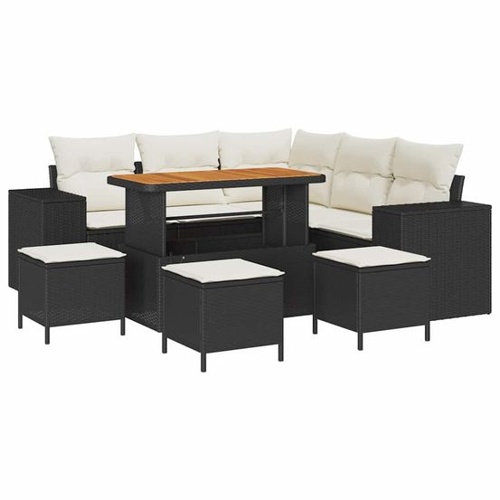 Ensemble de canapé de jardin 9 pc 8-nombre de places