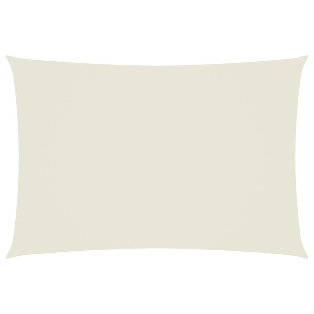 Voile de parasol tissu oxford rectangulaire 2,5x4,5 m crème