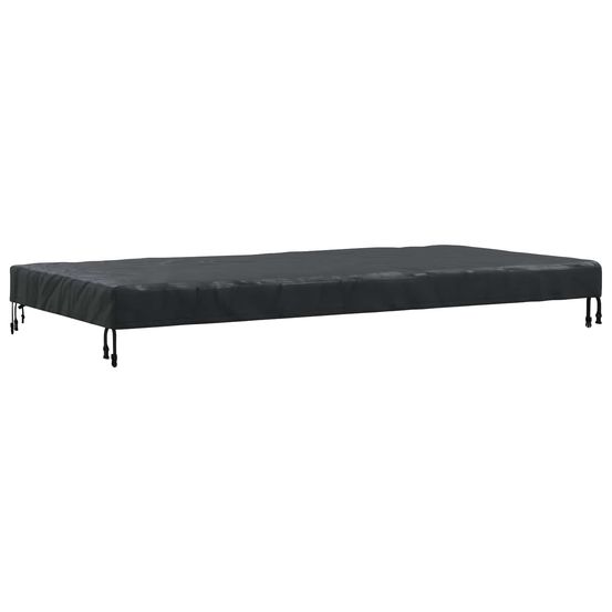 Housse de table 202 x 92 x 15 cm tissu rectangulaire noir