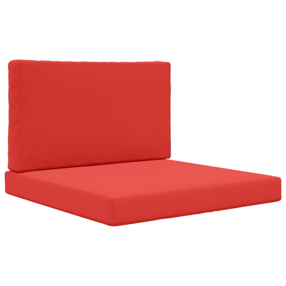 Coussin de canapé d'extérieur polyester rouge 80 x 80 cm