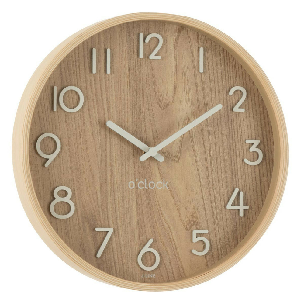 Horloge murale en bois 