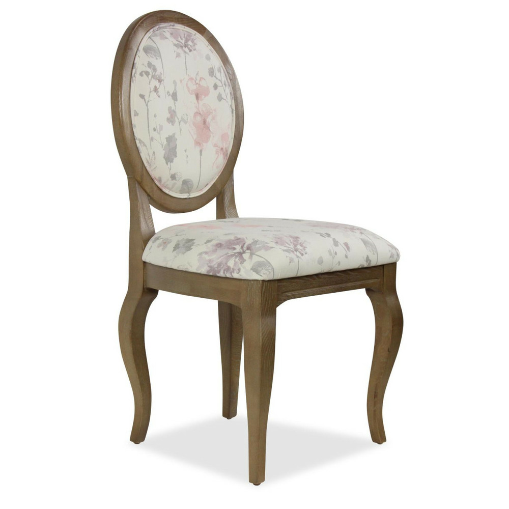 Lot de 2 chaises médaillon bois marron - interior's