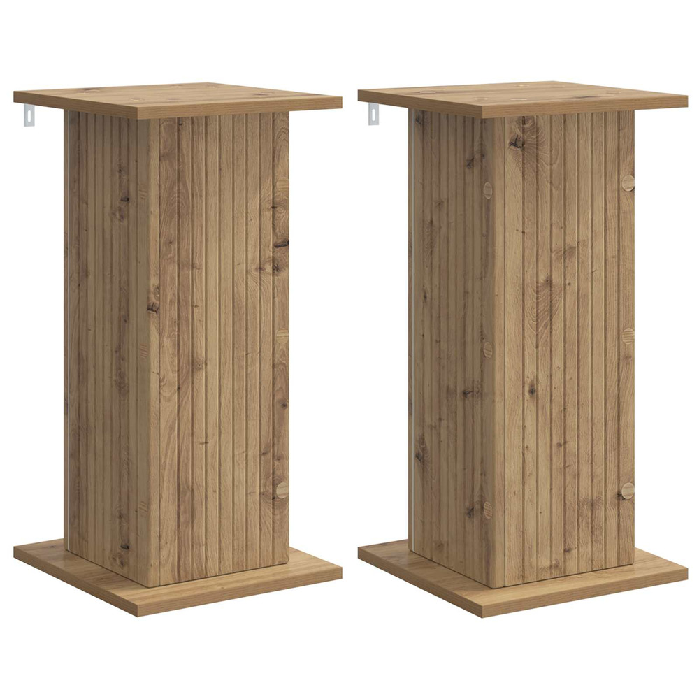 Support de plante 2 pcs chêne artisanal 30,5 x 30 x 60,5 cm