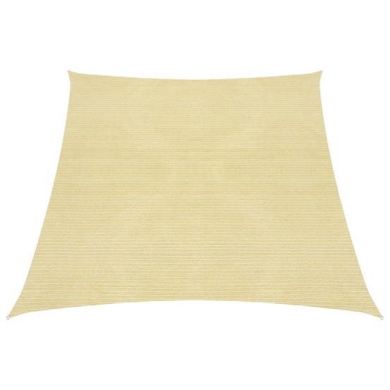 Voile toile d'ombrage parasol 160 g/m² pehd 4/5 x 4 m beige