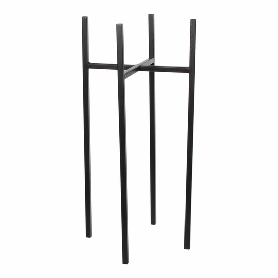 Mica decorations ascot porte-plante - l24 x l24 x h55 cm - métal - noir