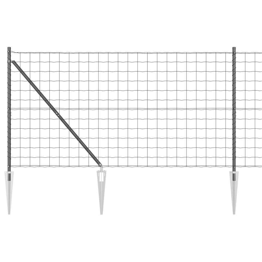 Clôture Euro Verte 1,2x25 M Avec 11 Poteaux - PVC Résistant Aux Intempéries Pour Jardin, Terrain, Sécurité - 6