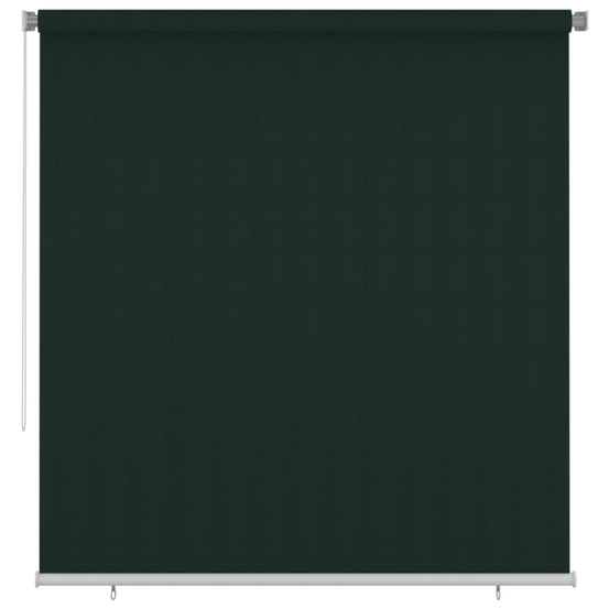 Store roulant d'extérieur 220x230 cm vert foncé pehd