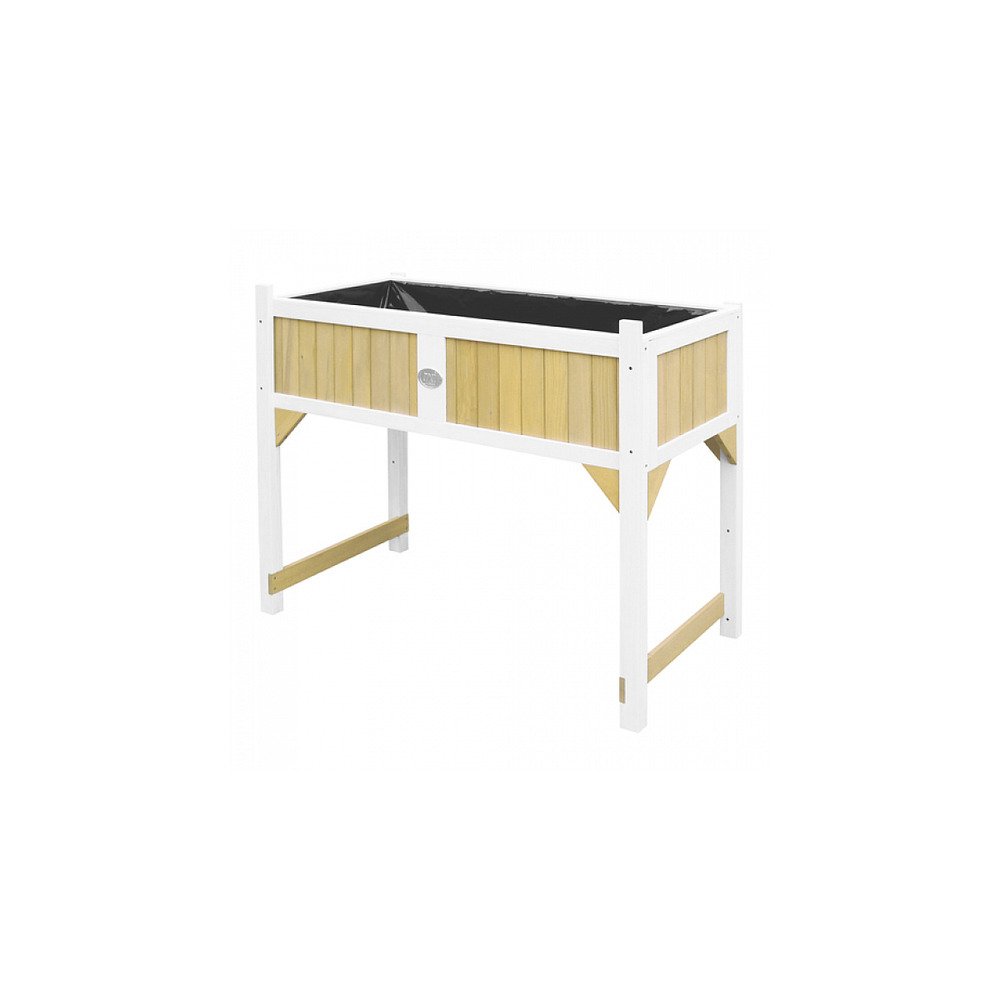 Axi interieur et exterieur table de jardinage bois marron blanc
