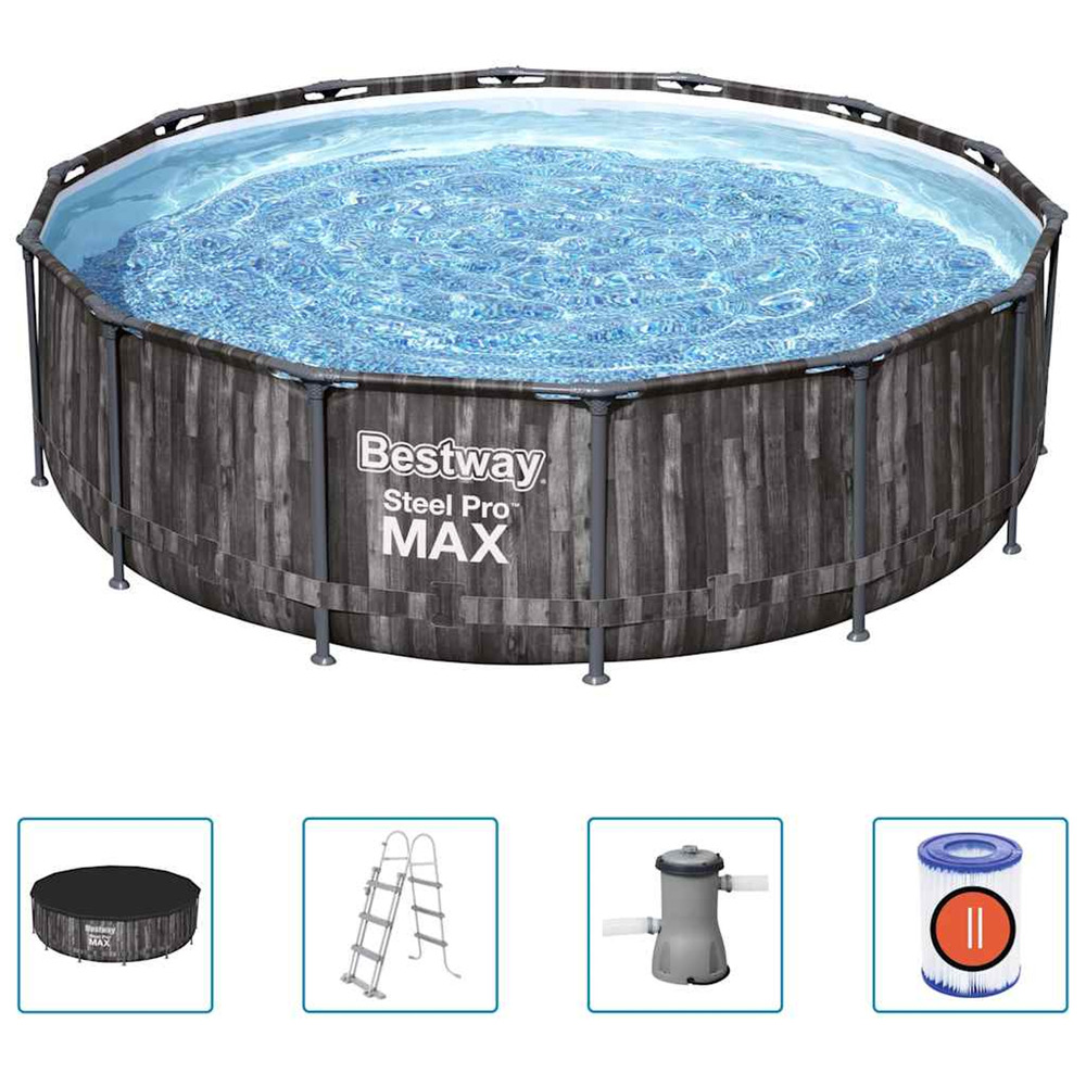 Ensemble de piscine ronde steel pro max 427x107 cm