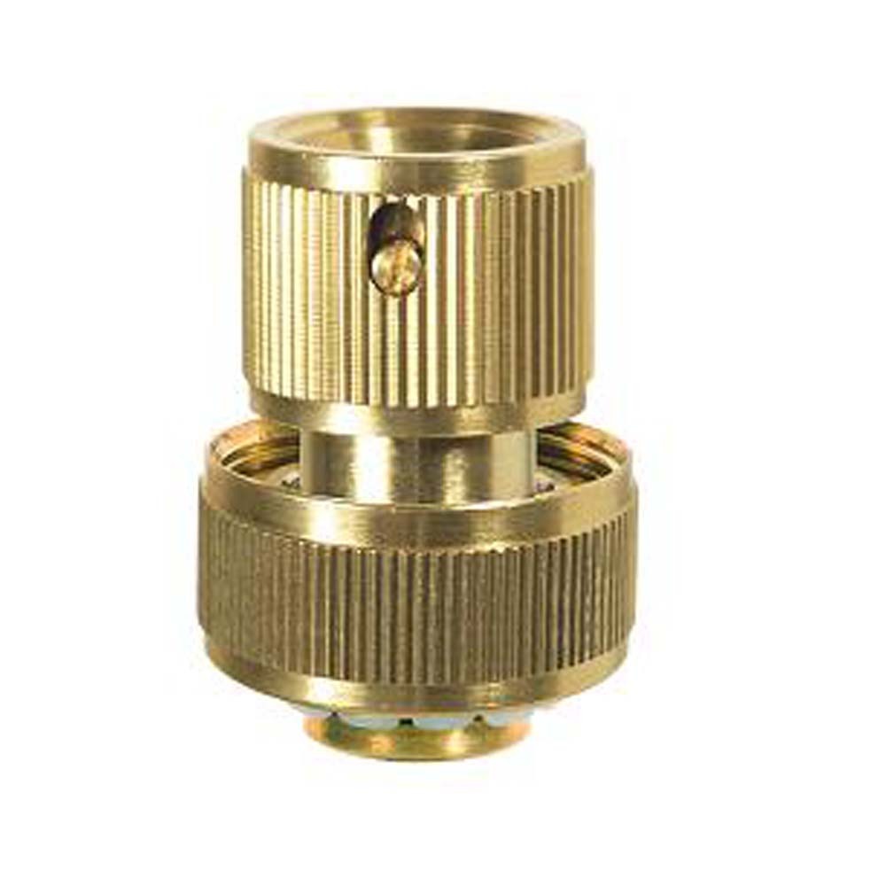 Raccord rapide laiton Aquastop 15 mm