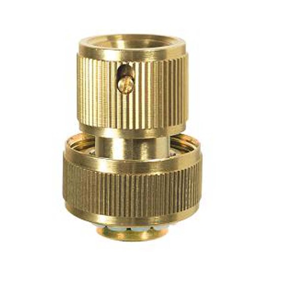 Raccord rapide laiton Aquastop 15 mm