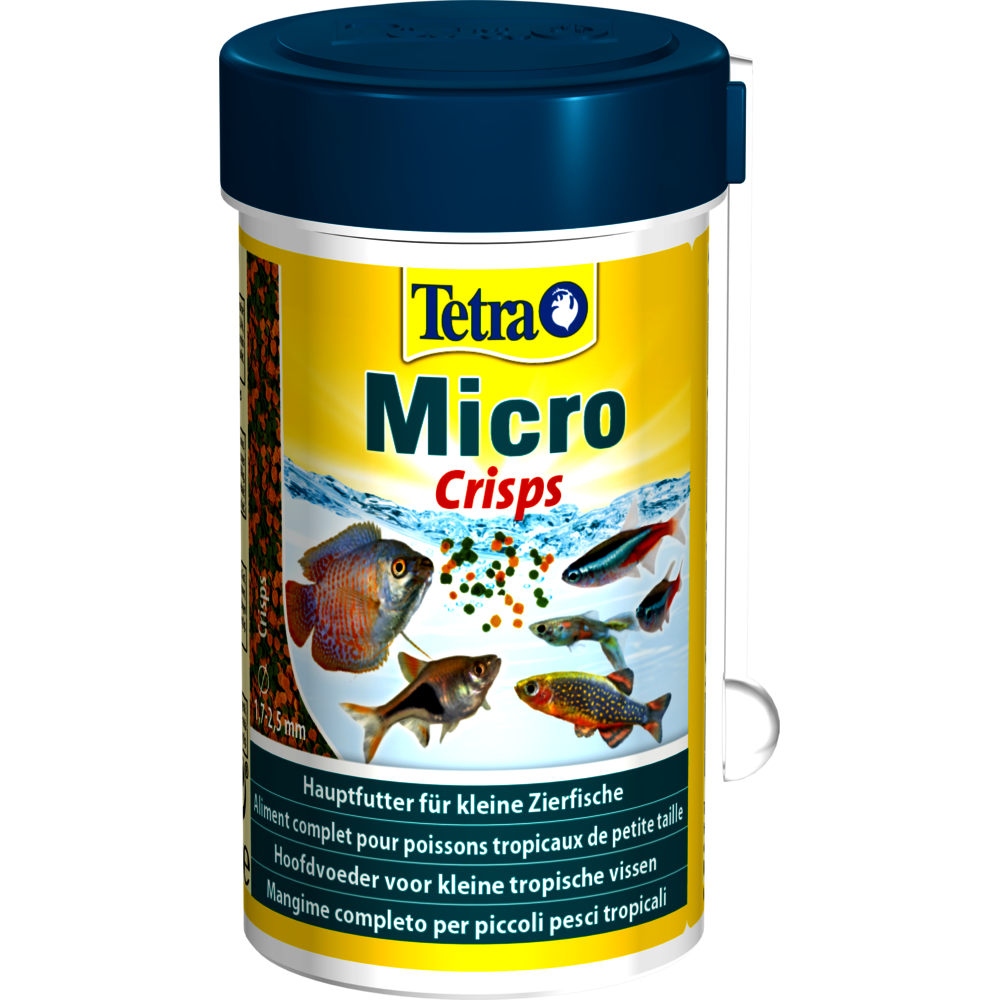Micro crips aliment complet pour petit poisson tropicaux 39g/100ml