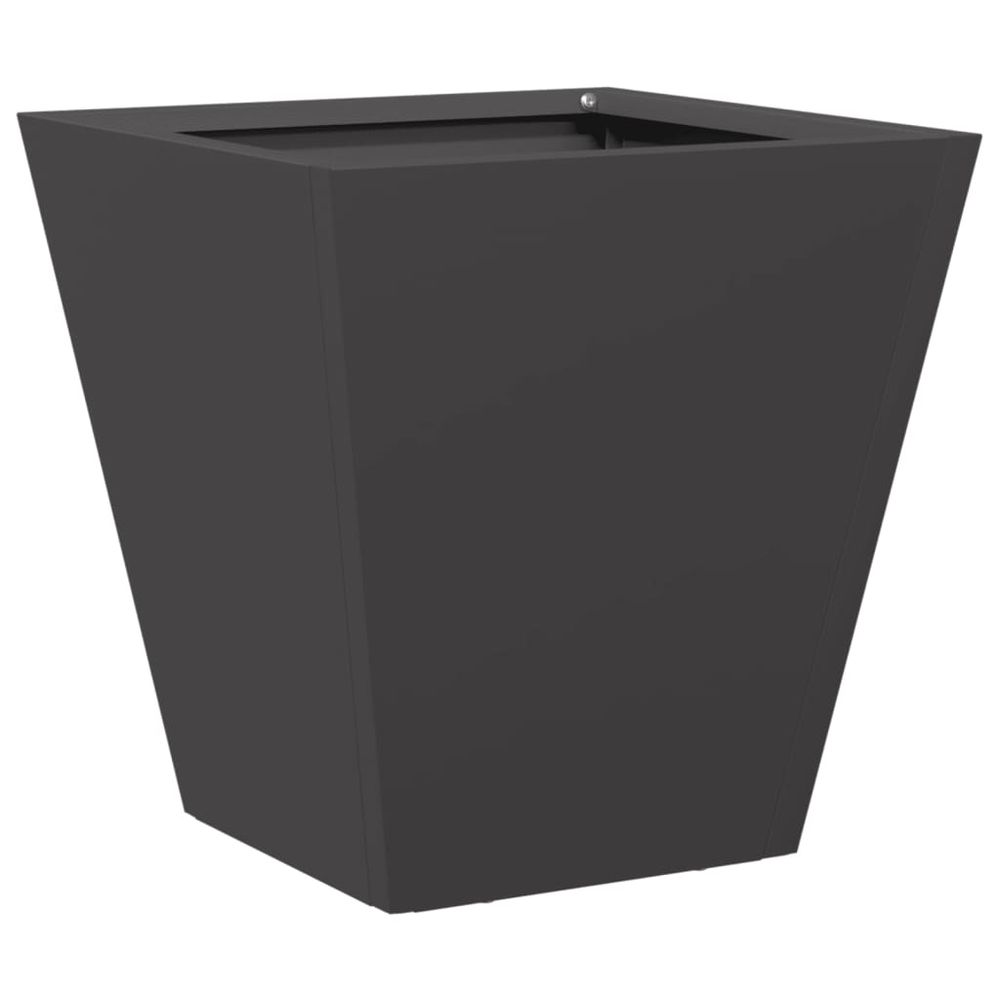 Jardinière noir 30x30x30 cm acier