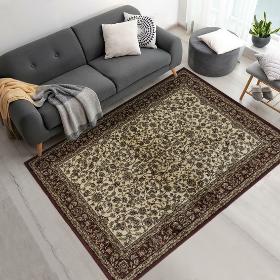 Tapis orient 200x290 rectangle crème tissé motif classique tibrical