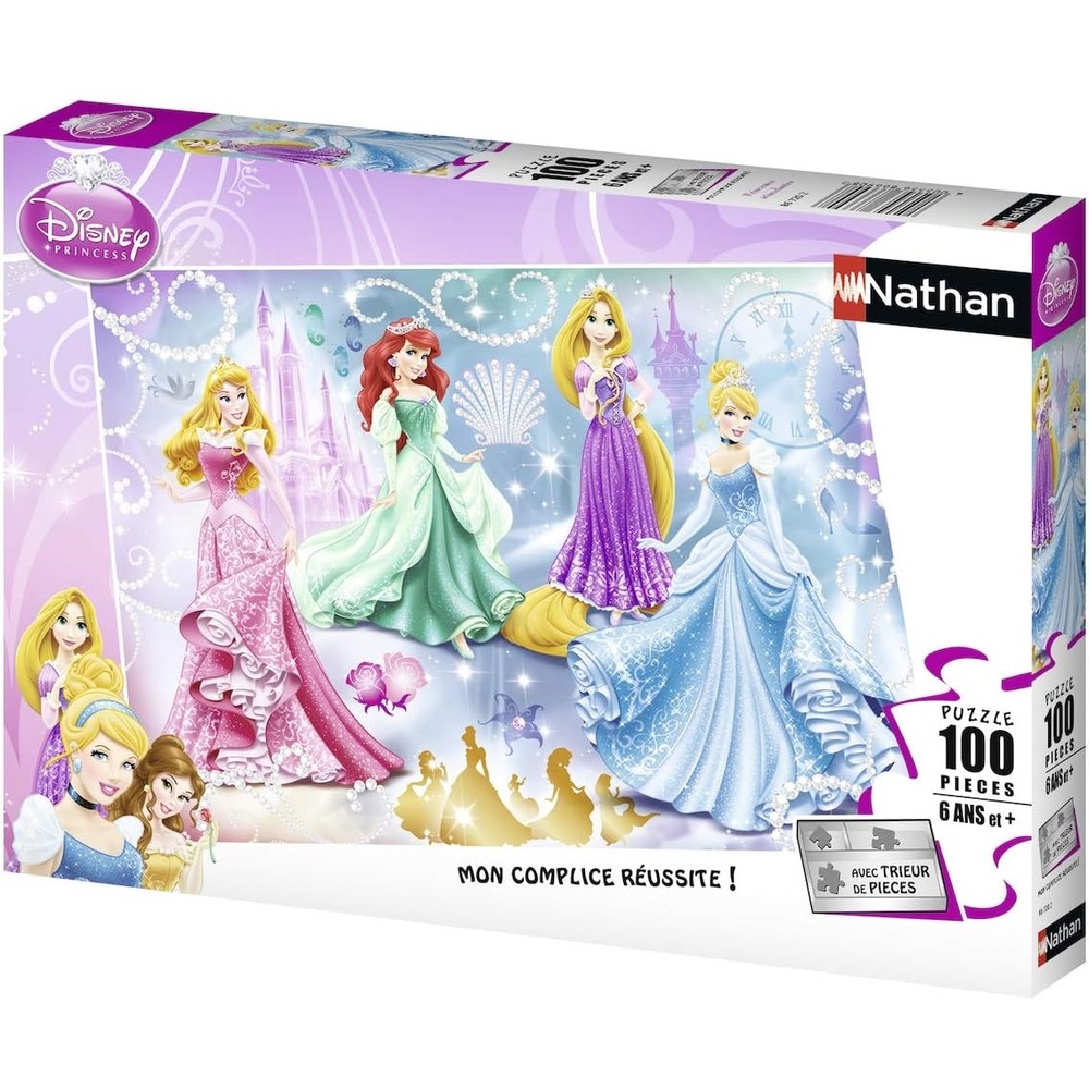 Puzzle princesses étincelantes disney 100 pcs