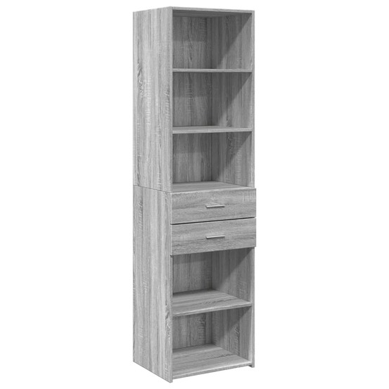 Buffet bahut commode armoire meuble de rangement organisateur cuisine salle de séjour salon haut sonoma 50 x 42,5 x 185 cm bo