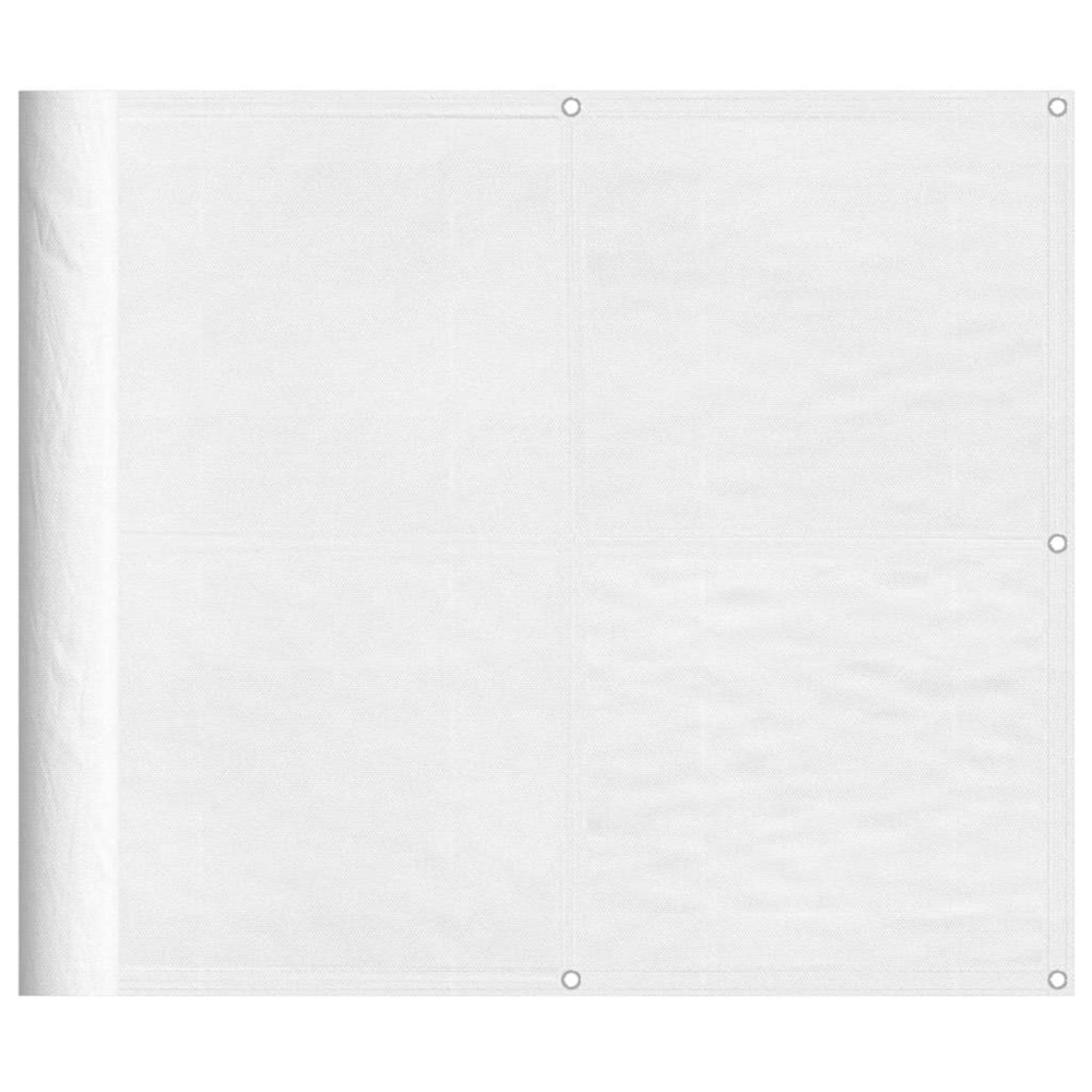 Écran de balcon blanc 90x1000 cm 100% polyester oxford