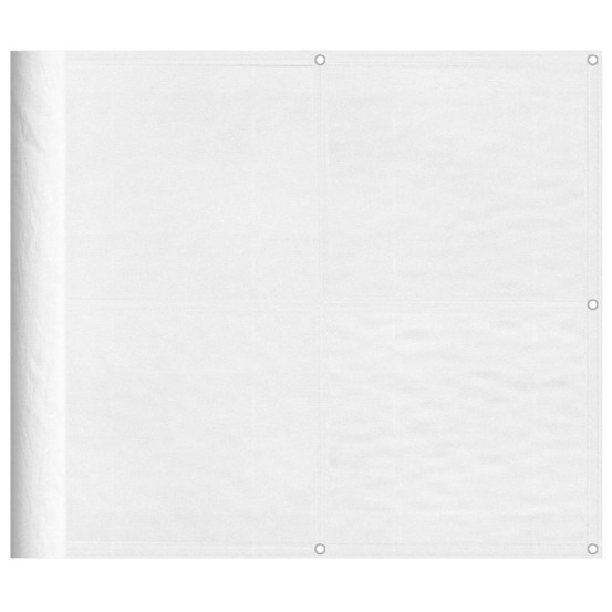 Écran de balcon blanc 90x1000 cm 100% polyester oxford