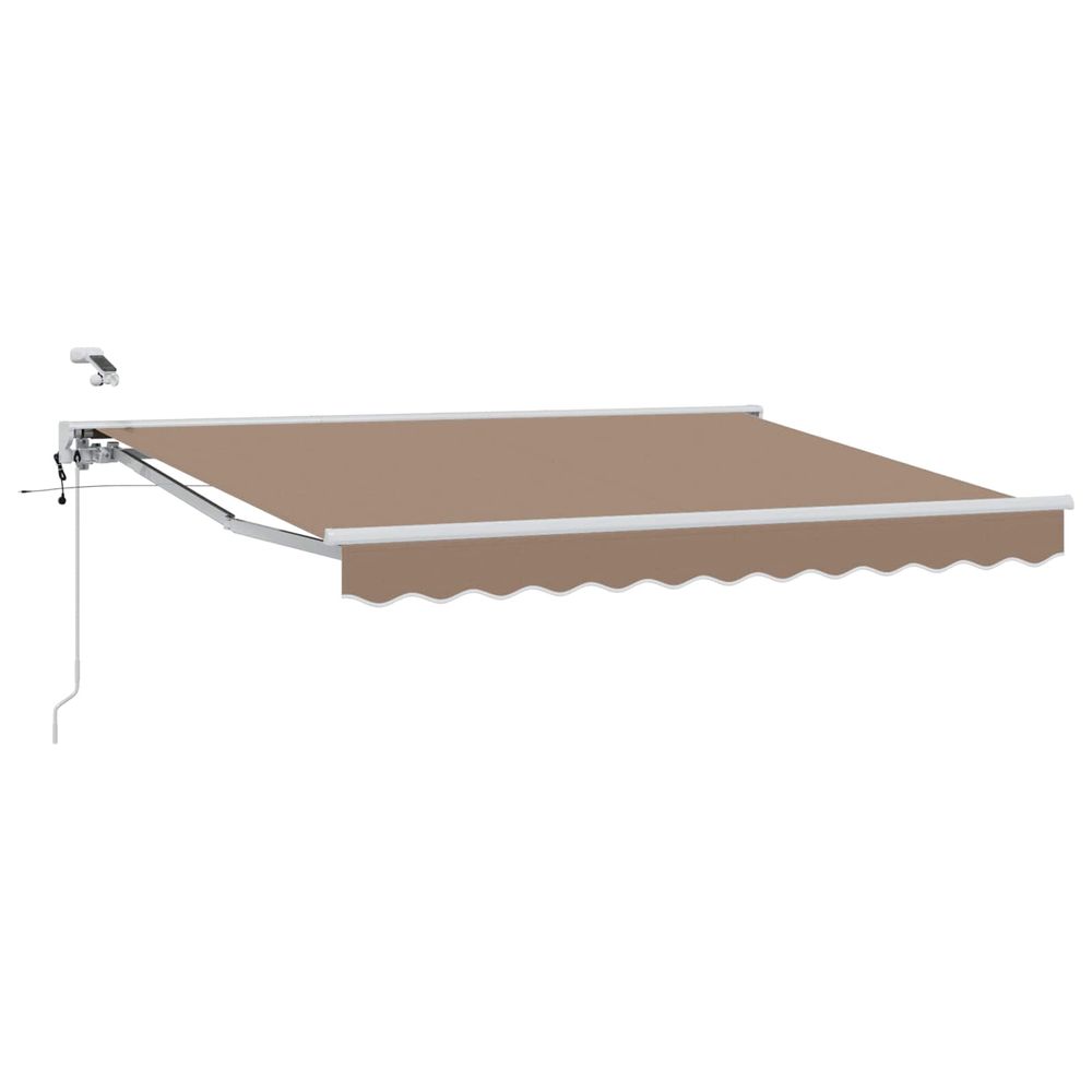Auvent rétractable électrique taupe 4 x 2 m