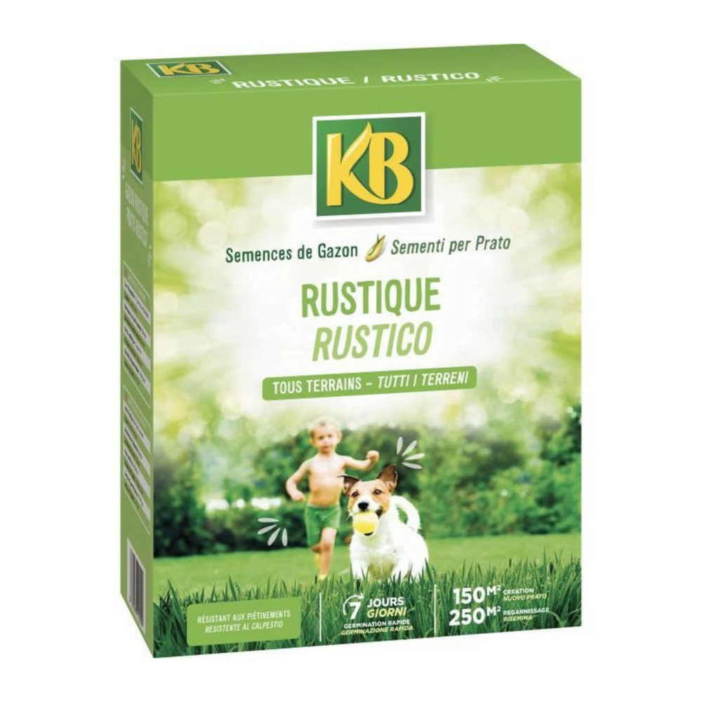 Kb - semences gazon - rustique 150m2