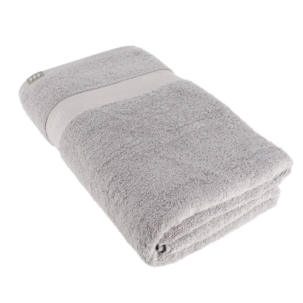 Serviette de bain 90x150 cm 100% coton - gris clair