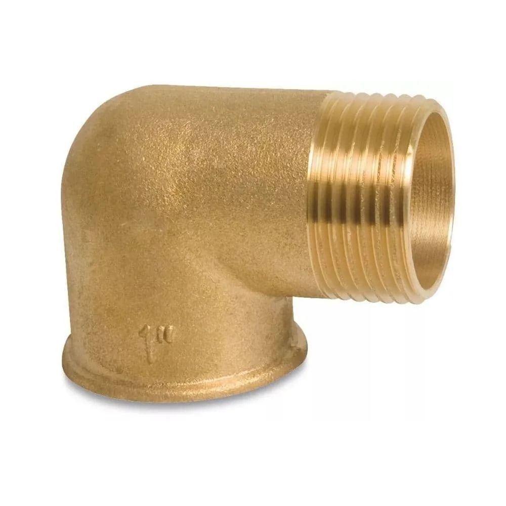 Coude laiton 90 degrés, raccord fileté 3/8