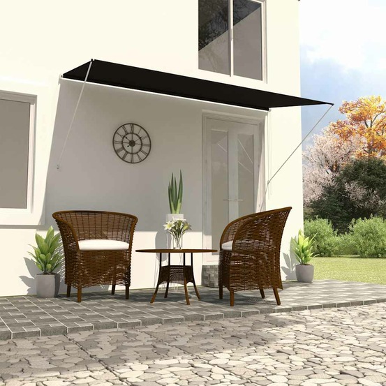 Auvent rétractable 250x150 cm anthracite