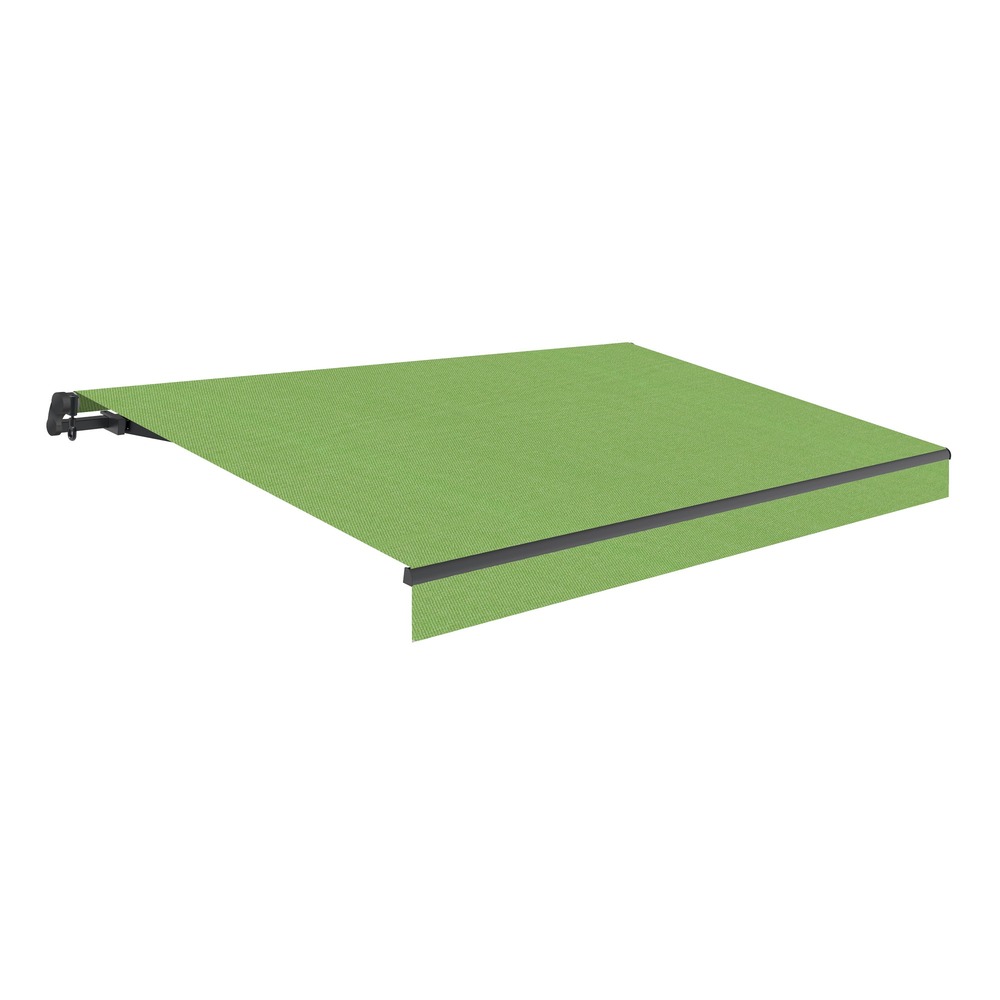 Store banne manuel 3x2,5m green – toile acrylique protection solaire uv - structure en aluminium