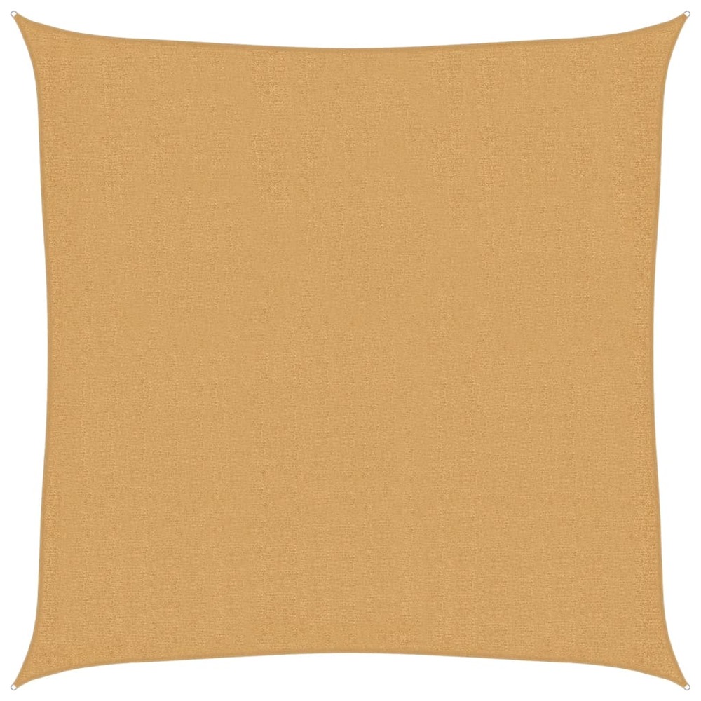 Voile d'ombrage 160 g/m² carré sable 3,6x3,6 m pehd