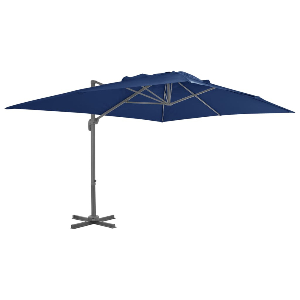 Parasol dÃ©portÃ© avec mÃ¢t en aluminium