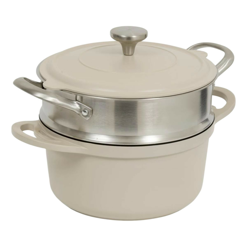 Cocotte avec panier vapeur 