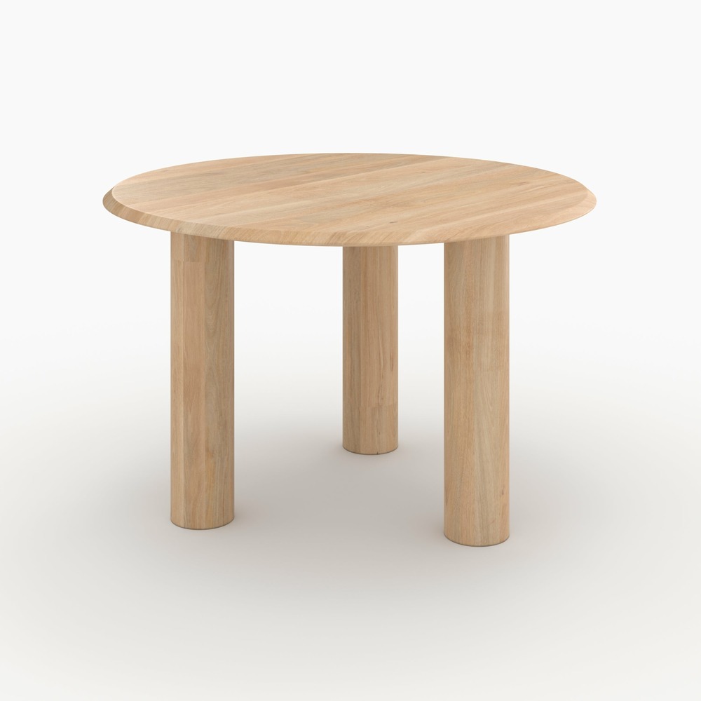 Sacha-table ronde en bois de manguier 4 personnes