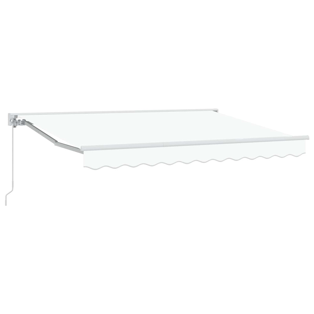 Auvent rétractable manuel blanc 3 x 2,5 m