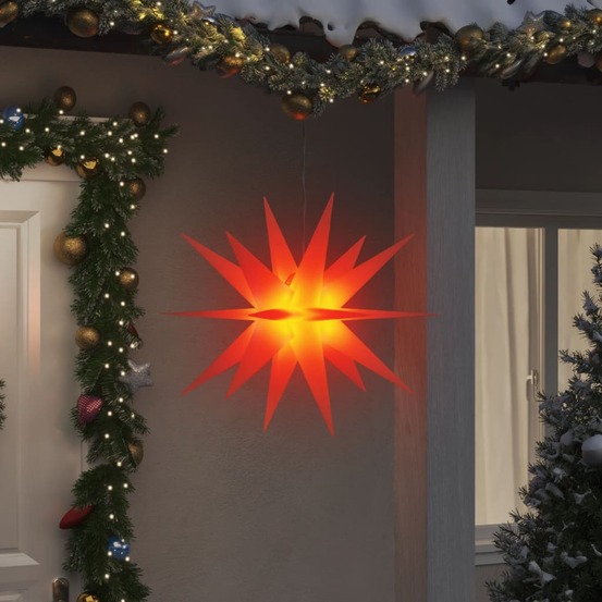 Lumière de noël avec led pliable rouge 100 cm