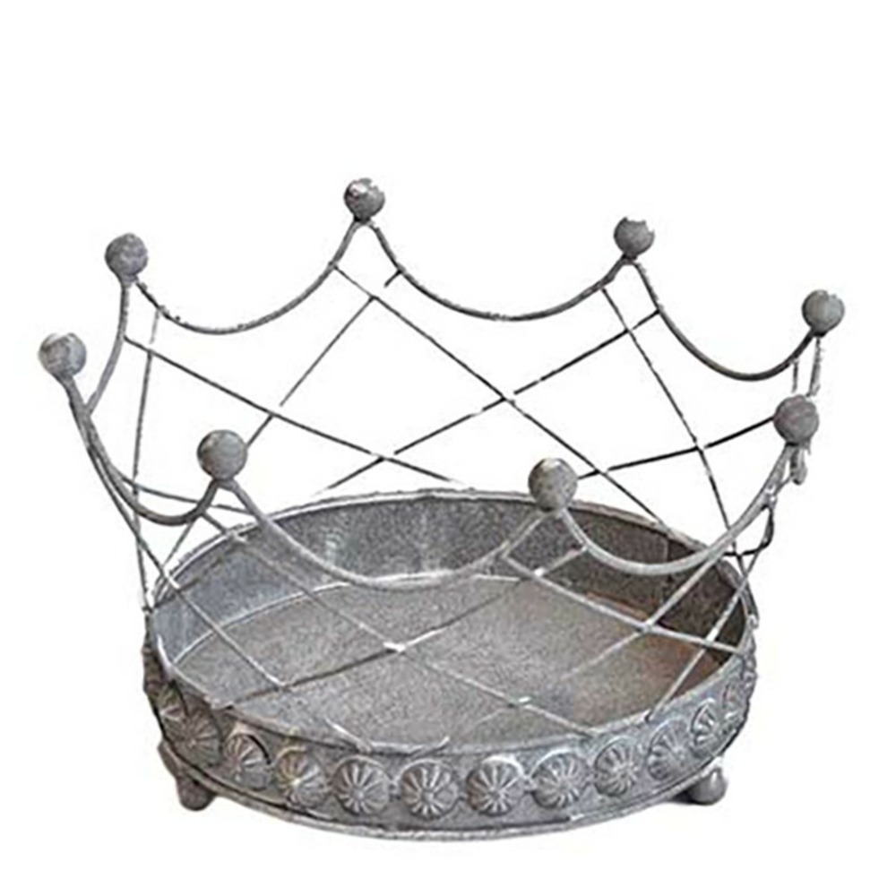 Grand cache pots fleurs couronne 14x22cm